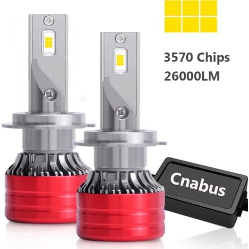 Car Headlight H4 H7 Led 26000LM 80W CANBUS LED Headlight H7 H1 H8 H9 H11 9005 HB3 9006 HB4 6000K Auto Headlamp Fog Light Bulbs