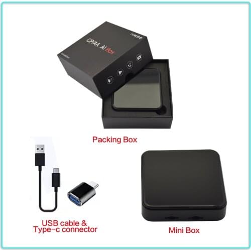 Mini Android Wireless VIDEO INTERFACE Carplay Ai Box Car Multimedia-Player 4+64G Navigation Audio for Volkswagen Benz Audi Kia