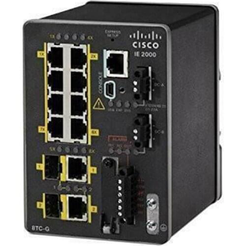 Used CISCO - HW SWITCHES DT IE-2000-8TC-B INDUSTRIAL ETHERNET Switch 8PORT In Good Conditon