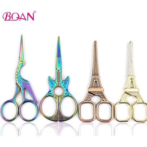 BQAN Colorful Nail Scissors Stainless Steel Toe Cuticle Clippers Bird Manicure Cutter Remover Makeup Nail Art Tools