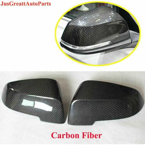 For BMW F20 F30 F32 F33 E84 2012-2019 2pcs/set Carbon Fiber Rearview Mirrors Cover Cap