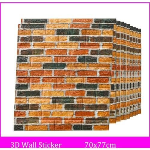 Home Wall Decor Wall Stickers Bar Restaurant Living Room Study Bedroom Wall Decor DIY Self-adhesive Waterproof 3D Wallpaper