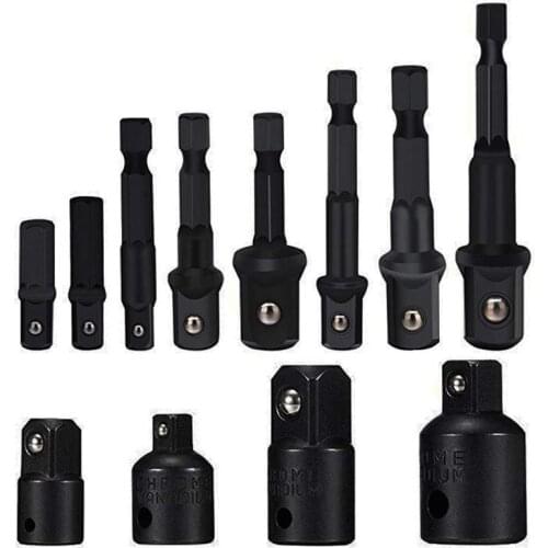 Drill Socket Adapter And Impact 3-Inch Extension Socket Adapter Set,Extension Set Turns Power Drill Into High Speed Nut Driver 1