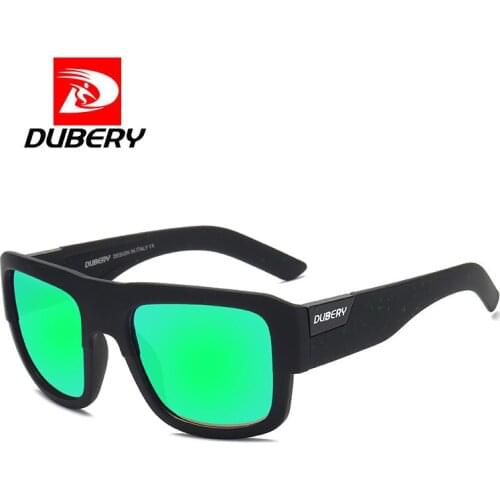 DUBERY Mens Retro Anti-Uv Driving Daily Sunglasses The Decorum Polarized Coating Colorful Sunglasses