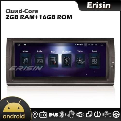 Erisin 5153 10.25" Android 10.0 GPS BT 5.0 CarPlay TPMS DAB Car Radio for BMW E53 E39 M5 X5