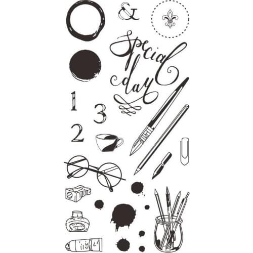 Stationery Transparent Clear Silicone Stamp Seal for DIY scrapbooking photo album Decorative clear stamps A061