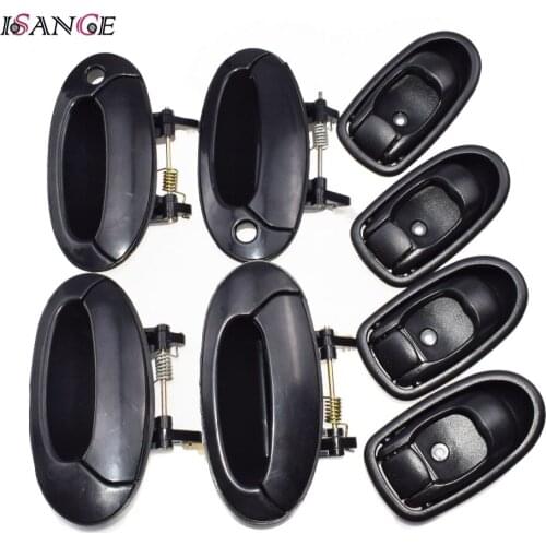 ISANCE Outside / Inside Door Handles Set 82610-29002-LG 8261029002LG For Hyundai Elantra 1996 1997 1998 1999 2000