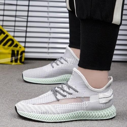Fashion Men Sneakers Mesh Casual Shoes Lac-up Mens Shoes Lightweight Vulcanize Shoes Walking Sneakers Zapatillas Hombre