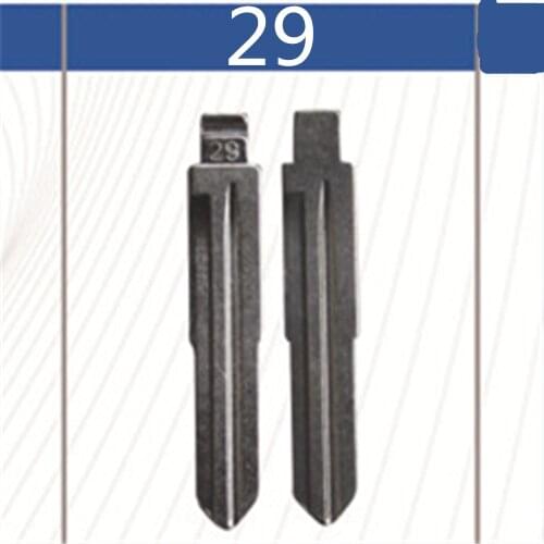 2 Pcs Uncut Replacement Car Key Blade for HYUNDAI SONATA JAC REFINE HAWTAI SANTAFE Key No.29 Blank Brass Car Key Blade