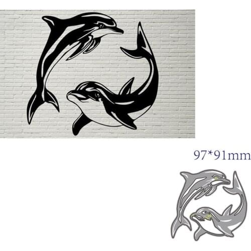 Metal cutting dies cut die mold Animal dolphin decoration Scrapbook paper craft knife mould blade punch stencils dies