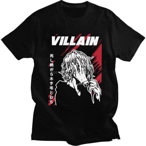 Male Japan Anime Manga Tomura Shigaraki T Shirts Short Sleeved Cotton Tshirt Novelty T-shirt Boku no Hero Academia Tee Clothes