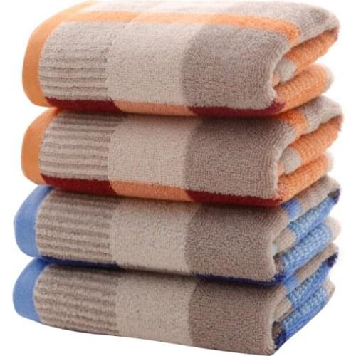 Cotton soft towel men and women pure cotton face washing household face towel thickening exercise cotton absorbent Plaid towel