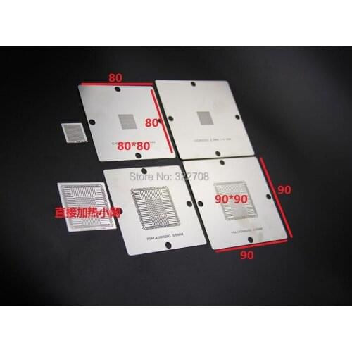 New arrival! BGA Reballing 80mm PS4 Stencil CXD90025G CXD90026G Bumping Network 0.55mm 0.5mm 10pcs