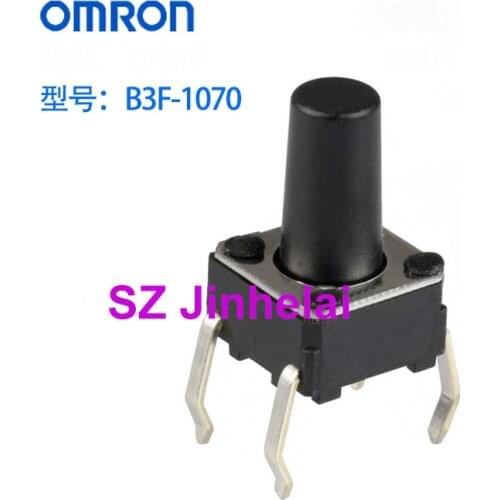 100pcs OMRON B3F-1070 Authentic original TACTILE SWITCH 1.47N,Key button 6*6*9.5mm
