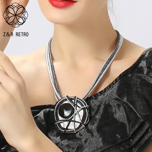 Trend Irregular Choker Necklace Collar Chains Around the Neck Geometric Costume Jewelry Suspension Pendant for Women Accessories