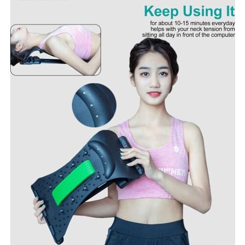Neck Alignment Pillow Neck Pain & Headache Relief Device Shoulder Relaxer Neck Support Neck Corrector Device for Back Pain