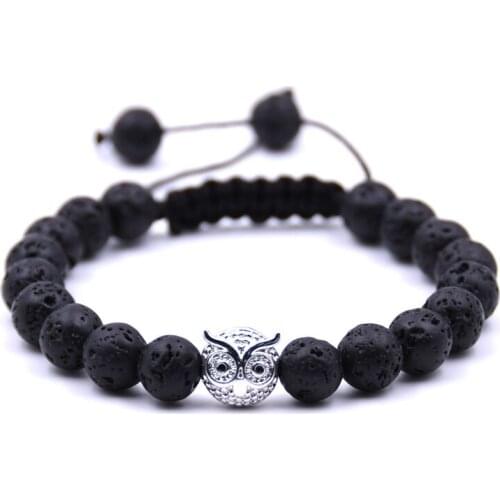 Luxury Owl Bracelet Jewelry Natural Stone Bracelet Mens And Womens Pulseira Masculina Feminina Bileklik Pulseras Mujer Bijoux