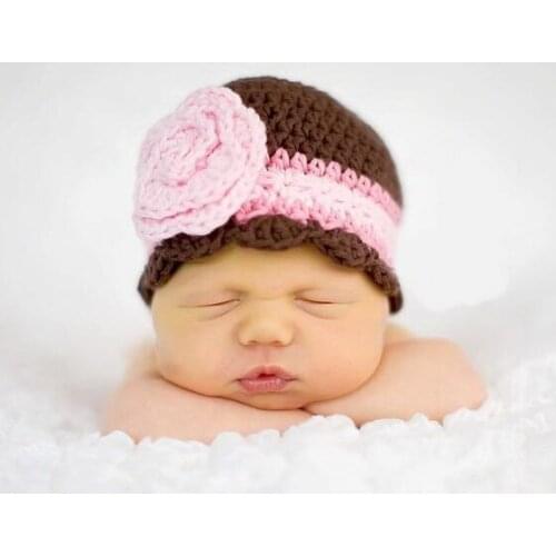 Wool Newborn Hat,Newborn Girl Hat,Winter Baby Hats,Hospital Girl Hat,Crochet Newborn Hat,Bring Home Outfits,Baby Flower Hat