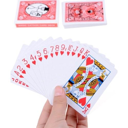 TOYZHIJIA 1 set Magic prop Cartoon Card Deck Pack Playing Card Animation Prediction,funny magic,magic tricks,gimmick on sales