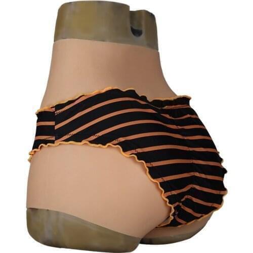 Upgrade 6G Silicone Realistic Vagina Panties Shemale Crossdresser Pussy Pants Transgender Artificial Sex Fake Underwear Lift Hip