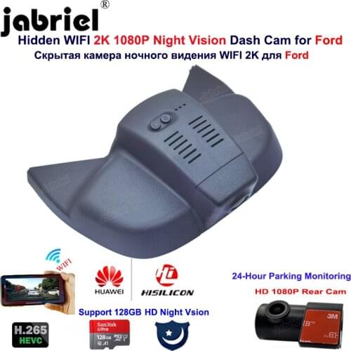 2K 1080P Wifi Hisilicon Car Dvr Dash Cam Cameras 24-Hour Paking Monitoring Video Recorder For Ford Focus mk4 2018 2019 2020 2021
