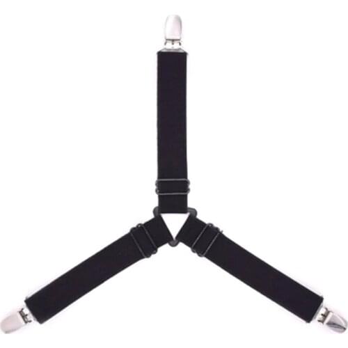 1Pc Three-Head Clamp Clip Holder Sets Sheet Strips Adjustable Length Triangles Sheet Mattress Clip Bed Sheet Fasteners