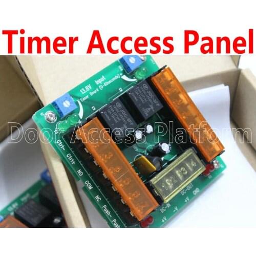 2 pcs of Palm-size board Timer Access PCB relay PCB control for 2 lock 2 access control reader DC12V access controller system