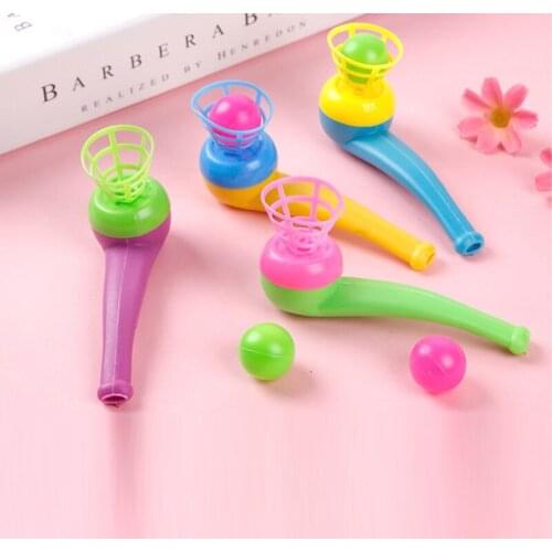 2Pcs Suspended Blow Pipe Blow Ball Rod Board Game for Children Balance Training Floating Blowing Ball Board Game Family Kids Toy