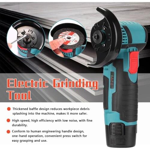 12V Mini Brushless Angle Grinder Cordless Polishing Grinding Machine 19500RPM Electric Cutting Tools for Ceramic Tile Wood Stone