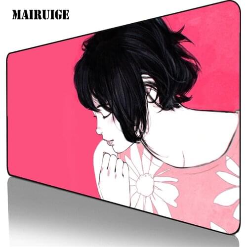 Cute Girls Large Anime Mouse Pad Gaming Accessories Kawaii PC Laptop Keyboard Desk Mat XXL Gamer Mousepad Computer Decoration
