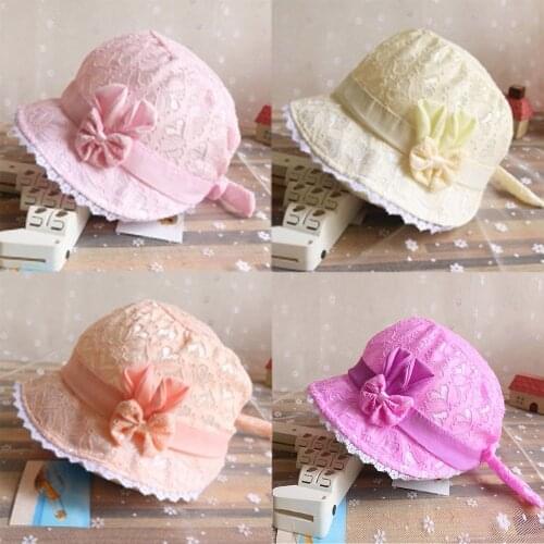 Lace Flower Baby Hat for Girls Baby Toddler Girls Summer Cartoon Hat Infant Peach Heart Printing Cap Summer Lace Children Hats