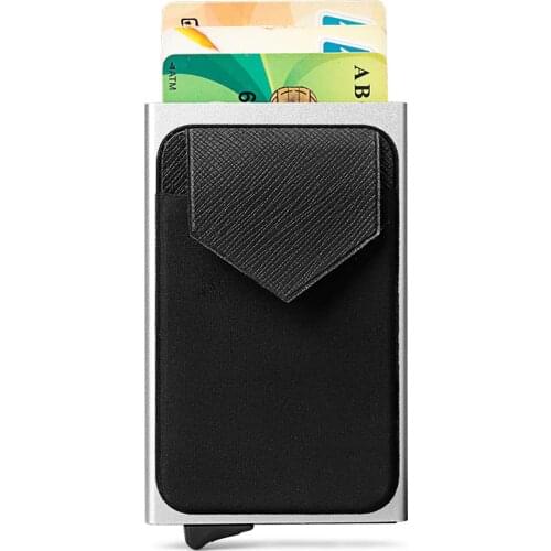 DIENQI Anti Rfid Aluminium Metal Credit Card Holder Men Slim Passes Stell Wallet Case Bank Cardholder Women Busses Bag 2020