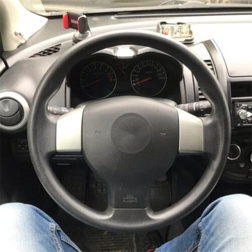 DIY Custom Original Steering Wheel Cover For Nissan Tiida 2004-2010 / Sylphy 2006-2011 / Versa Leather Braid For Steering Wheel
