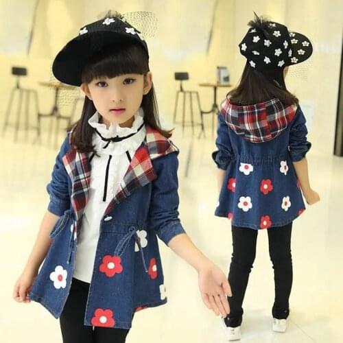 EACHIN Denim Jackets For Girls