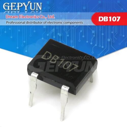 20PCS DB107 DIP 1207 DIP4 Bridge Rectifiers 1000V 1A new and original IC