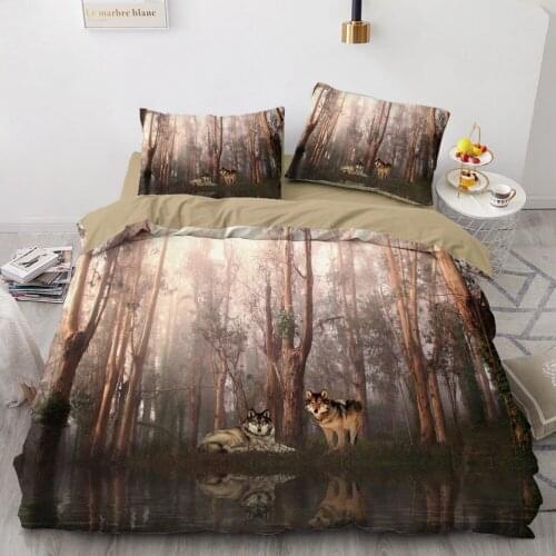 3D Camel Duvet Cover Sets Custom Design Animal Comforther Cases Pillow Slips 200*230cm Full Twin Double Size Wolf Home Textile