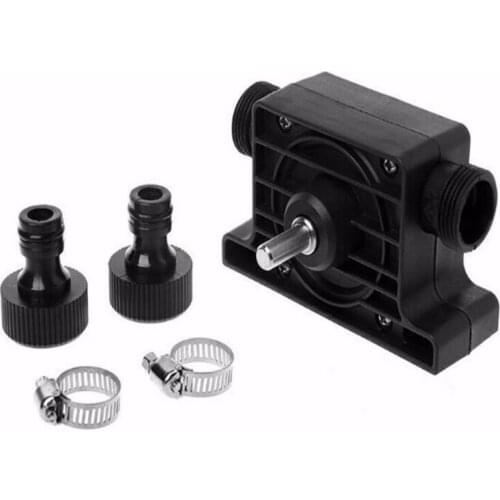 Oil Fluid Water Pump Portable Electric Drill Pump Self Priming Transfer Operated gasoil nozzles