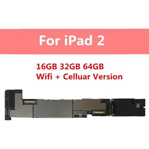 Original For iPad 2 Motherboard Wifi +3G Celluar Version,Factory Unlocked For iPad 2 Logic Board Full Chips Mainboard
