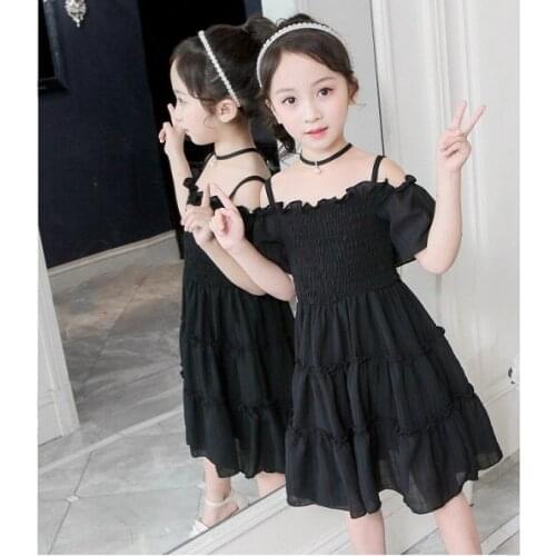 Fashion influx girls dress new summer dress super foreign childrens clothing little girl vibrating network red