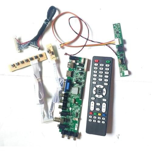Fit LM230WF5-TLA1/TLA2/TLA3 30 pin LVDS 1920*1080 upgrade 3663 TV digital AV HDMI-Compatible VGA USB DVB LCD board