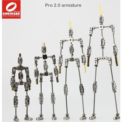 Pro 2.0 High quality steel NOT-READY-MADE DIY animation armature for Stop Motion Animation Character