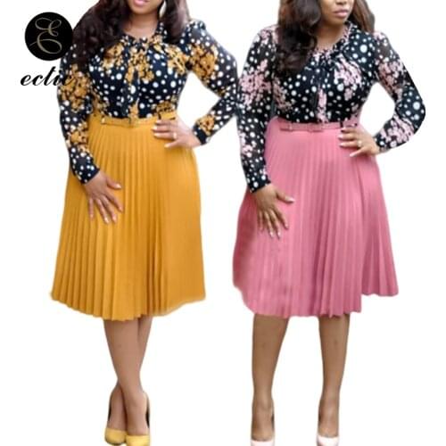 Belt Sheath Dress Pleated Chiffon A Line Women Dress Floral Print Sukienka Plus Size 3xl Beaded Embroidery Pearl Deco Dress Midi