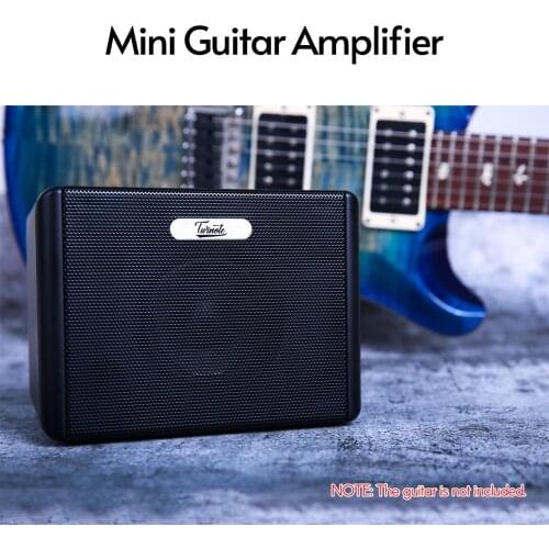 Twinote TGA-3 Mini Desktop Guitar Amplifier 3.2W Amp Built-in Distortion Delay Effects with 3.5mm Headphone Output Guitar Parts