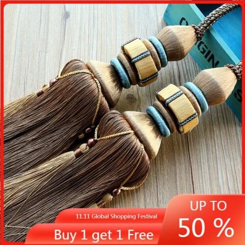 European Style Curtain Bandage Tassel Hanging Ball Accessories Living Room Hanging Ball Hook Curtain Buckle Strap Rope Tassel