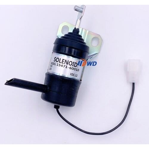 052600-1000 15471-60010 Fuel Shutoff Solenoid 12V for Kubota Tractor B1550 B1750 B20 B2150 B9200