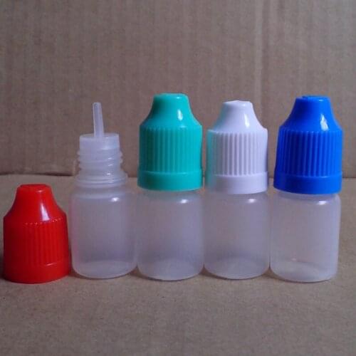 10pcs Empty E-liquid PE Plastic Dropper Bottles with Childproof Cap for E Liquid Empty 5ml Bottle