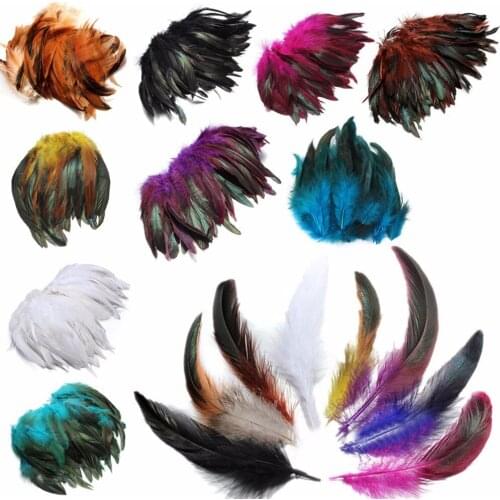 100pcs New Beautiful Rooster Pheasant Tail Feathers Costume DIY Decoration 5"-7" 2018 NewStyle
