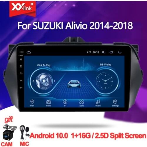 9" Android 10.0 Car Radio Multimedia Player For Suzuki Alivio Ciaz 2014-2018 GPS Navigation stereo audio camera mic no 2 din