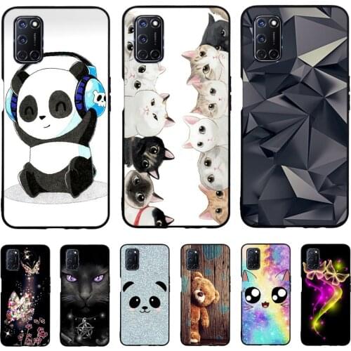 Soft TPU Case For OPPO A52 Cases Cartoon Painting Soft TPU Silicone Phone Back Cover For OPPO A92 A72 2020 Case Shells Capa