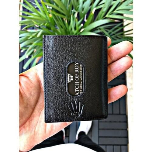 LONDON BLACK GENUINE LEATHER WALLET 411461256